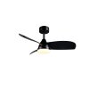 Oświetlenie Reality mit lampa z wentylatorem LED Czarny, 1-punktowy, Zdalne sterowanie