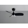 Oświetlenie Reality mit lampa z wentylatorem LED Czarny, 1-punktowy, Zdalne sterowanie