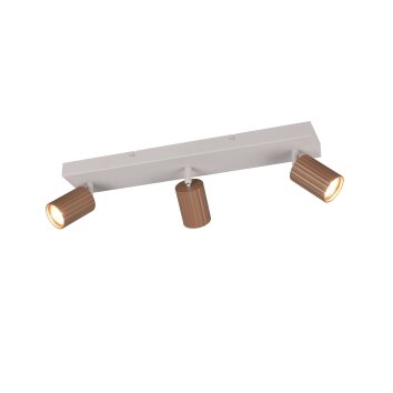 Oświetlenie Trio Soka Spot sufitowy Brązowy, 3-punktowe