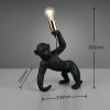 lampa małpa  Oświetlenie Reality Bobo lampa stołowa czarny, 1-punktowy