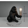 lampa małpa  Oświetlenie Reality Kong lampa stołowa czarny, 1-punktowy