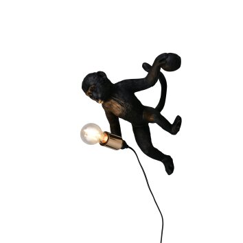 lampa małpa  Oświetlenie Reality Louy kinkiet czarny, 1-punktowy