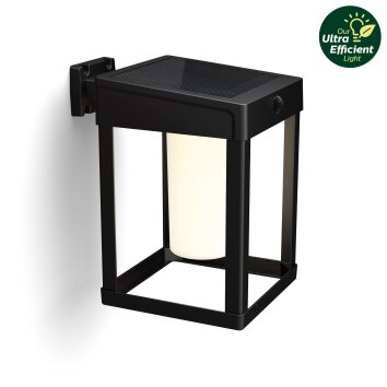 Oświetlenie Philips Camill Lampa ścienna LED Czarny, 1-punktowy, Czujnik ruchu