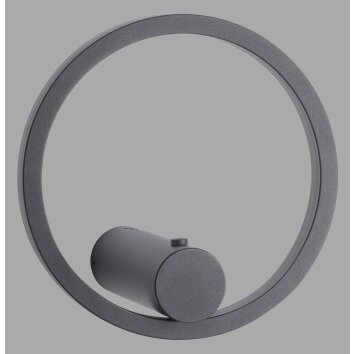 Oświetlenie Leuchten Direkt ARCHIE Lampa ścienna LED Antracytowy, 1-punktowy, Zdalne sterowanie