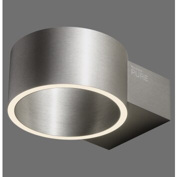 Oświetlenie Paul Neuhaus Clipse kinkiet LED aluminium, 2-punktowe