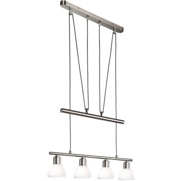 Oświetlenie Globo Mattes Lampa wisząca Nikiel matowy, 4-punktowe