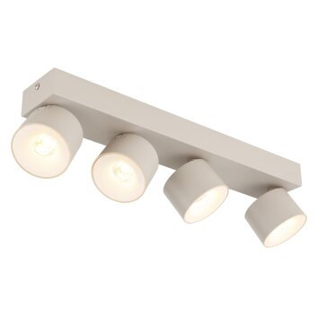 Oświetlenie Globo Rae lampa sufitowa LED piaskowy, 4-punktowe