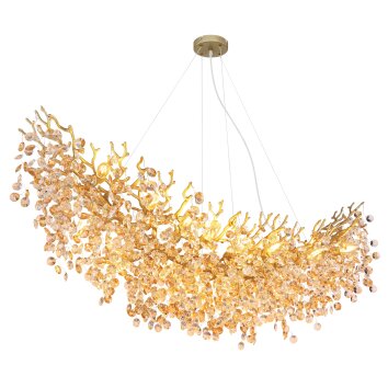Oświetlenie Globo Queena Żyrandol Złoty, 16-punktowe