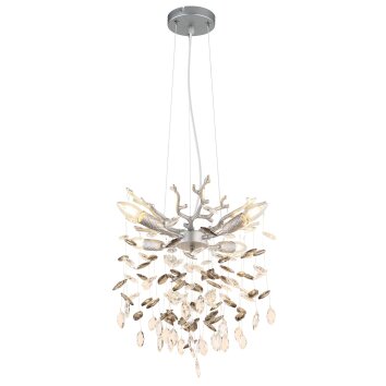 Oświetlenie Globo Queena Żyrandol Srebrny, 4-punktowe