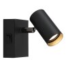 Oświetlenie Globo Este kinkiet, spot ścienny LED chrom, czarny, 1-punktowy