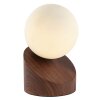 Oświetlenie Globo Alisa Lampa stołowa Ciemne drewno, Ecru, 1-punktowy