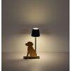 lampa pies  Oświetlenie Globo Furri lampa stołowa LED złoty, czarny, 1-punktowy