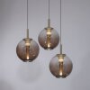 Oświetlenie Paul Neuhaus E-Infinity lampa wisząca LED brązowy, 3-punktowe, Zdalne sterowanie