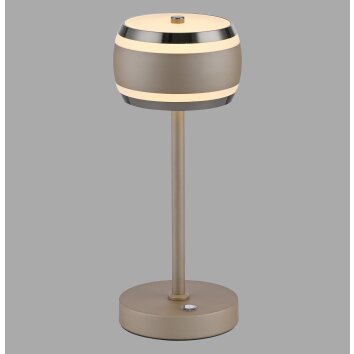 Oświetlenie Paul Neuhaus Rings Lampa stołowa LED Brązowy, Chrom, 1-punktowy