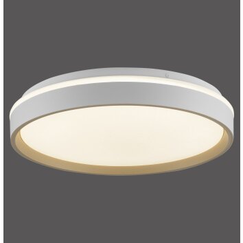 Oświetlenie Leuchten Direkt MIO lampa sufitowa LED piaskowy, 1-punktowy, Zdalne sterowanie