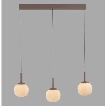 Oświetlenie Leuchten Direkt NAMI lampa wisząca LED piaskowy, 3-punktowe