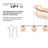 Oświetlenie Leuchten Direkt NAMI lampa wisząca LED piaskowy, 4-punktowe
