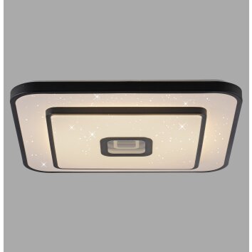 Oświetlenie Leuchten Direkt TURANUS Lampa sufitowa LED Czarny, 1-punktowy