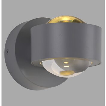 Oświetlenie Leuchten Direkt AKKU-CHIA Lampa ścienna LED Srebrny, 2-punktowe, Zdalne sterowanie