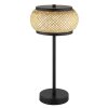 Oświetlenie Globo Bambora Lampa stołowa LED Czarny, 1-punktowy