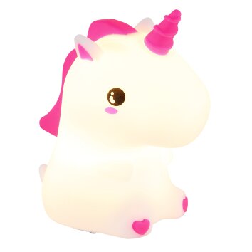 Oświetlenie Globo Unicorn Lampa stołowa LED Różowy, Biały, 1-punktowy