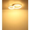 Oświetlenie Globo Zara lampa sufitowa LED piaskowy, biały, 1-punktowy