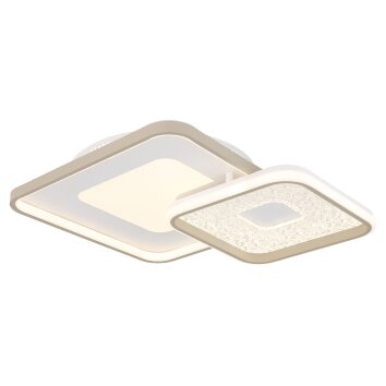 Oświetlenie Globo Mosaiko Lampa sufitowa LED Kolory piaskowe, Biały, 1-punktowy, Zdalne sterowanie