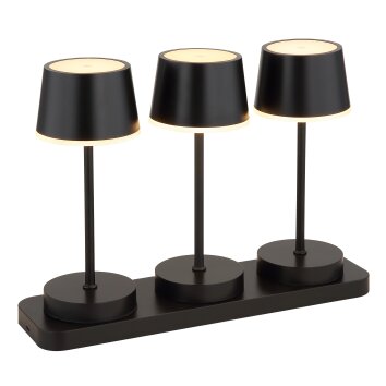 Oświetlenie Globo Dawson Lampa stołowa LED Czarny, 1-punktowy, Zdalne sterowanie, Zmieniacz kolorów