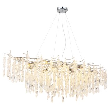 Oświetlenie Globo Kinga Żyrandol Srebrny, 14-punktowe