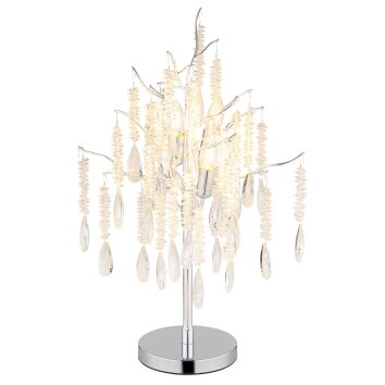 Oświetlenie Globo Kinga Lampa stołowa Srebrny, 4-punktowe