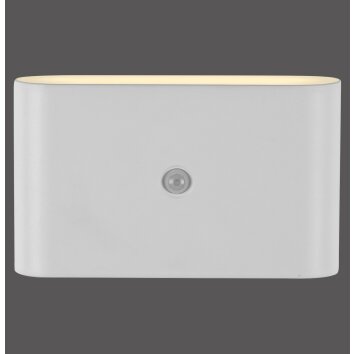 Oświetlenie Leuchten Direkt ZIDDY Lampa ścienna LED Biały, 2-punktowe, Czujnik ruchu