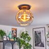 Ripoll lampa sufitowa, kula świetlna bursztynowy, przezroczysty, 1-punktowy