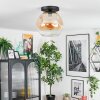 Ripoll Lampa sufitowa, Kula świetlna W kolorze bursztynu, Przezroczysty, 1-punktowy