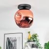 Ripoll Lampa sufitowa, Kula świetlna W kolorze miedzi, 1-punktowy