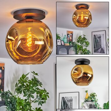 Ripoll Lampa sufitowa, Kula świetlna Złoty, 1-punktowy