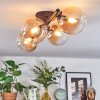 Chehalis lampa sufitowa, kula świetlna bursztynowy, przezroczysty, 4-punktowe