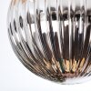 Chehalis lampa sufitowa, kula świetlna złoty, czarny, 3-punktowe