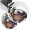 Chehalis lampa sufitowa, kula świetlna chrom, przydymiony, 4-punktowe
