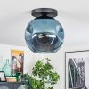 Ripoll lampa sufitowa, kula świetlna niebeieski, 1-punktowy