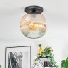 Ripoll lampa sufitowa, kula świetlna bursztynowy, przezroczysty, 1-punktowy