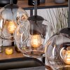 Ripoll lampa wisząca, kula świetlna, lampa wisząca kolory naturalne, czarny, 3-punktowe