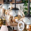 Ripoll lampa wisząca, kula świetlna, lampa wisząca kolory naturalne, czarny, 3-punktowe