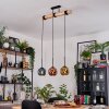 Ripoll lampa wisząca, kula świetlna, lampa wisząca kolory naturalne, czarny, 3-punktowe