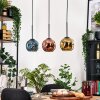 Ripoll lampa wisząca, kula świetlna, lampa wisząca kolory naturalne, czarny, 3-punktowe
