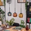 Ripoll lampa wisząca, kula świetlna, lampa wisząca kolory naturalne, czarny, 3-punktowe