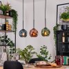 Ripoll lampa wisząca, kula świetlna, lampa wisząca kolory naturalne, czarny, 3-punktowe
