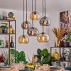 Apedo lampa wisząca, lampa wisząca bursztynowy, przydymiony, 6-punktowe