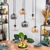 Apedo lampa wisząca, lampa wisząca bursztynowy, przezroczysty, przydymiony, 6-punktowe
