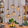 Apedo lampa wisząca, lampa wisząca bursztynowy, przezroczysty, 6-punktowe