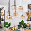 Apedo lampa wisząca, lampa wisząca bursztynowy, przezroczysty, 6-punktowe